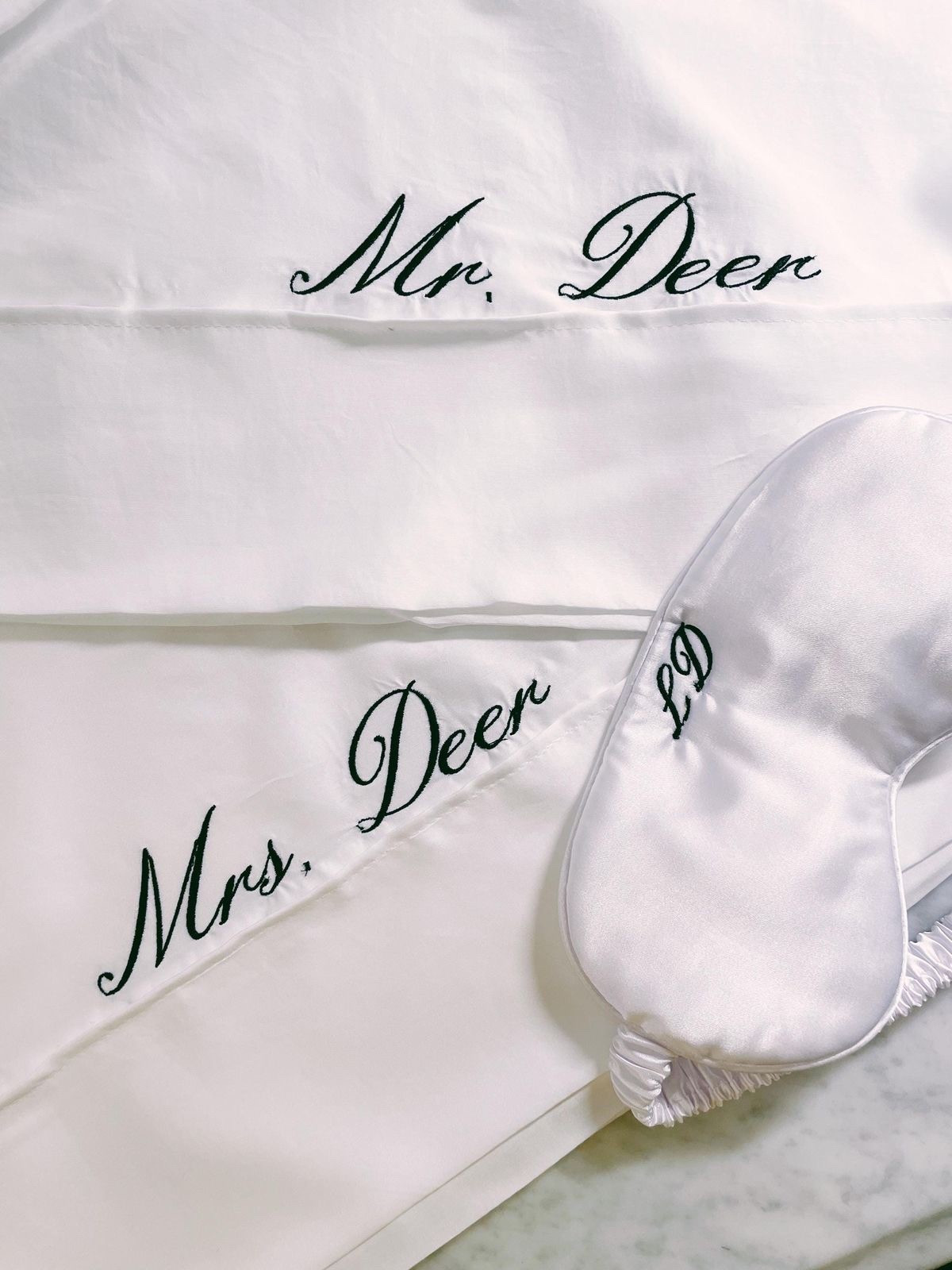 Personalized embroidered pillow cases for the bride. Wedding weekend pillow set. Mrs. Pillows  

#LTKWedding