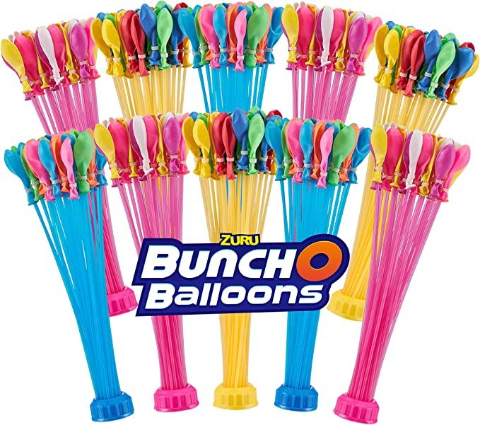 ZURU BUNCH O BALLOONS - 350 Rapid-Fill Crazy Color Water Balloons (10 Pack) Amazon Exclusive | Amazon (US)