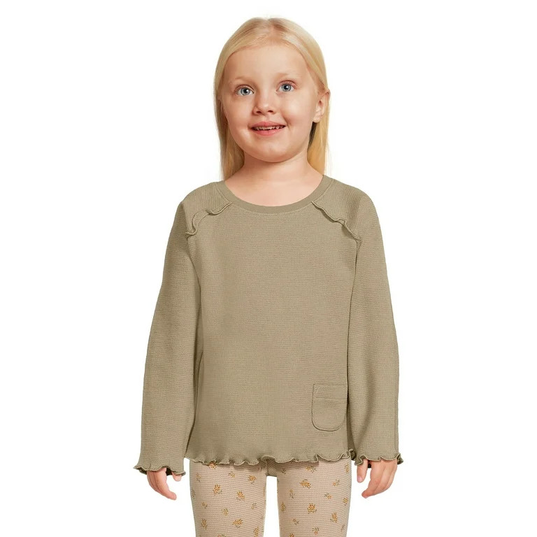 easy-peasy Toddler Girl Long Sleeve Pocket T-Shirt, Sizes 12 Months-5T | Walmart (US)
