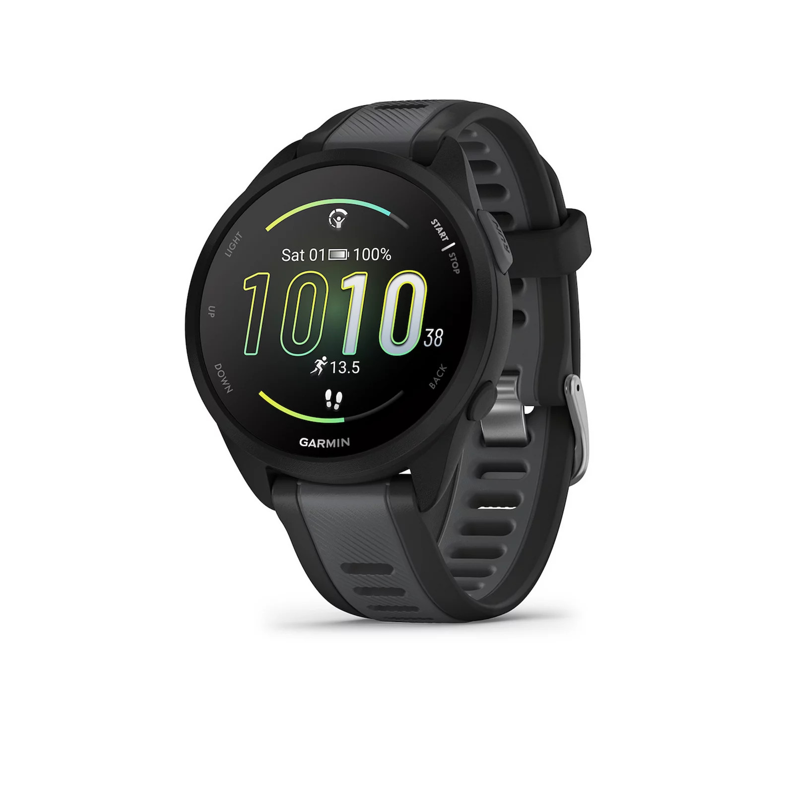 Men's Garmin Forerunner 165 Black/Slate Gray Running Smartwatch, Grey | Kohl's