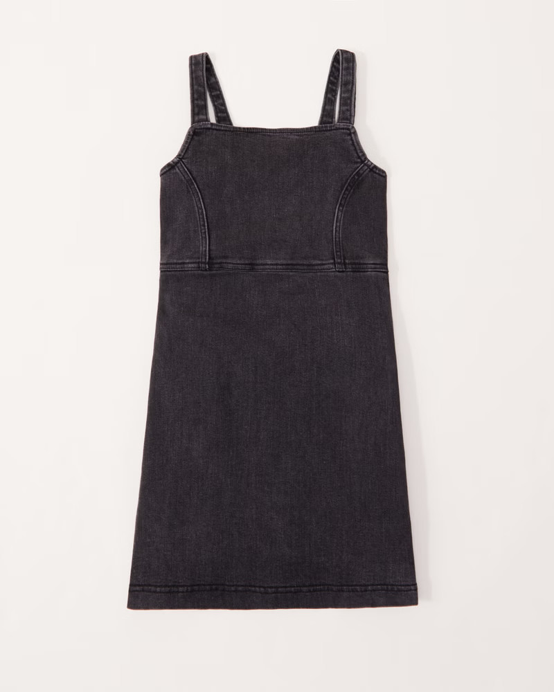girls denim layerable dress | girls clearance | Abercrombie.com | Abercrombie & Fitch (US)