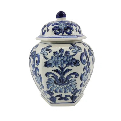 Abdulahi Blue/White 11.81" Porcelain China Ginger Jar | Wayfair North America