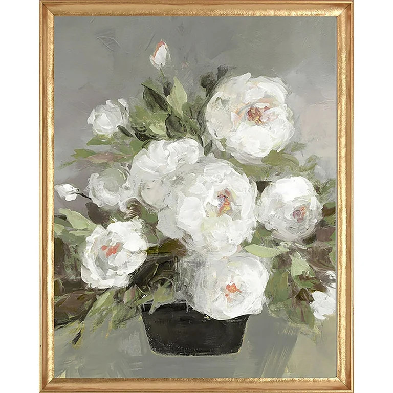 Crystal Art Gallery Traditional Framed Botanical Art Print, Neutrals - Walmart.com | Walmart (US)