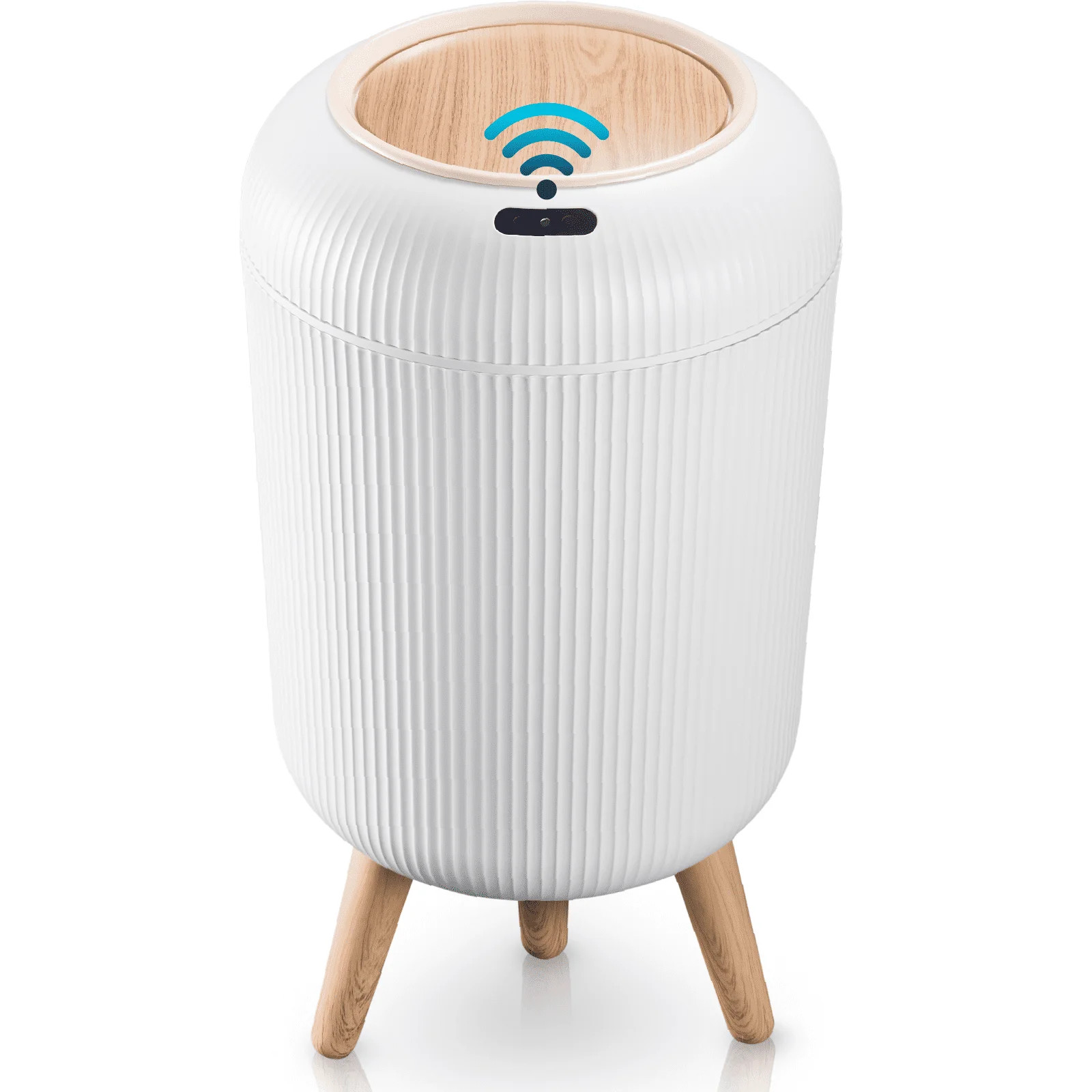 Liba Motion Sensor Trash Can, Touchless, Automatic, Waterproof for Kitchen, Bathroom, White | Walmart (US)