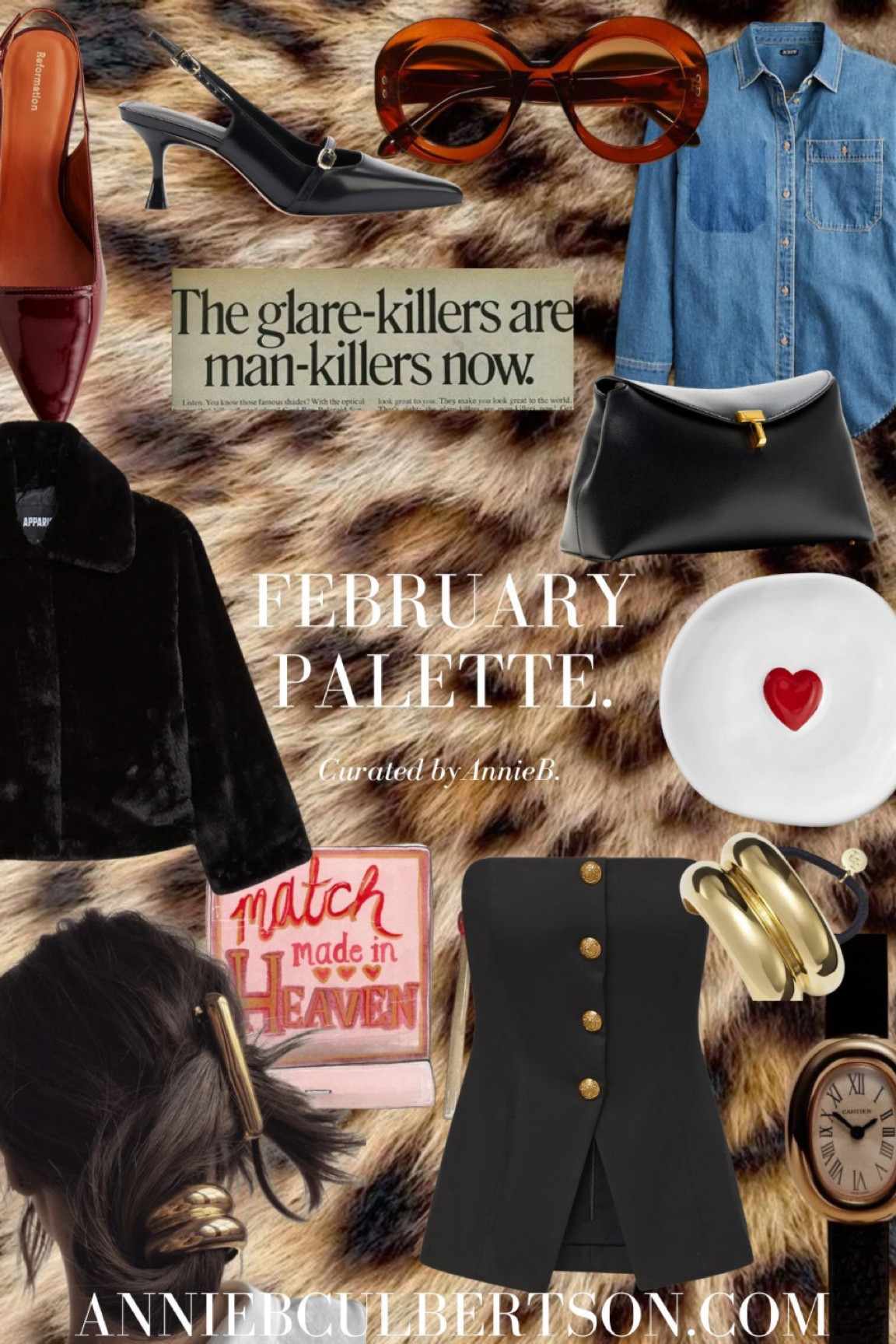 February palette / February trends / cheetah / fur coats / toteme black t cluck h / denim shirt / date night top / hair accessories 

#LTKSeasonal #LTKSpringSale #LTKMostLoved
