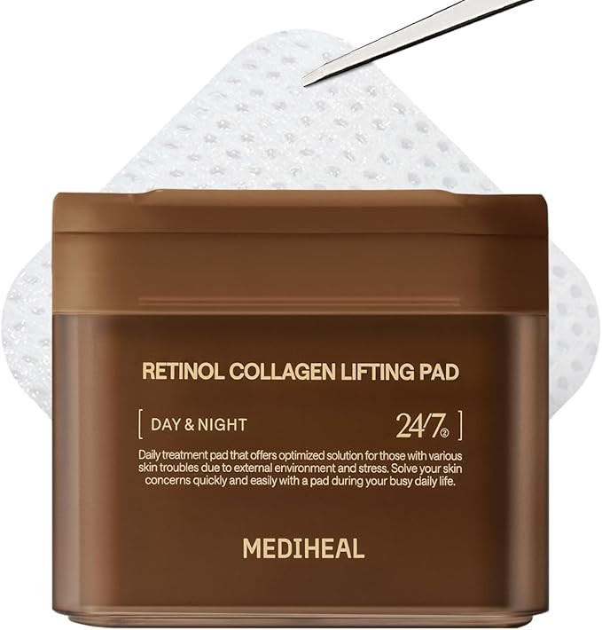 MEDIHEAL Toner Pads [Retinol] - Collagen Lifting Pad for Skin Rejuvenation & Firming - Lifting Pa... | Amazon (US)