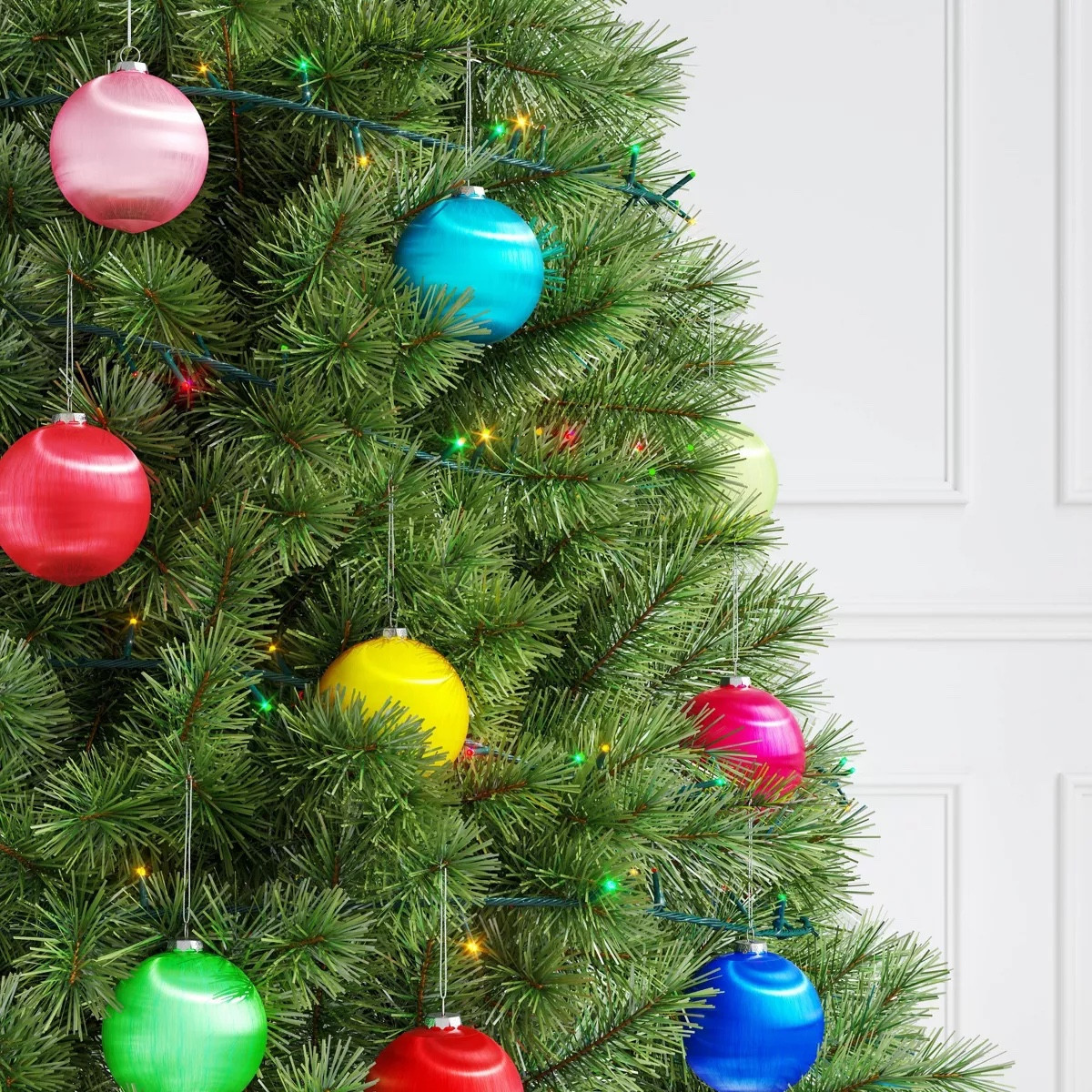 I am usually only about the classic colors, but these baubled at target today caught my eye. #christmastree #ornaments #onsale 

#LTKHoliday