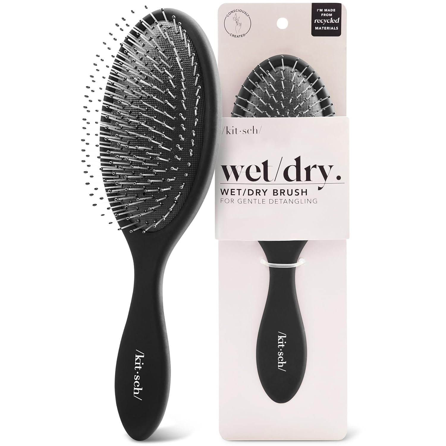 Kitsch Detangler Hair Brush for Wet and Dry Hair, Curly or Straight Hair, Detangling Brush with F... | Amazon (US)