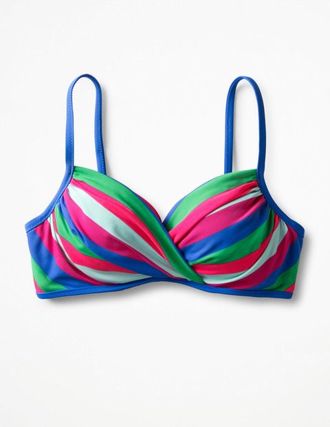 Alacati Cup-Size Bikini Top (Multi Stripe) | Boden (UK & IE)