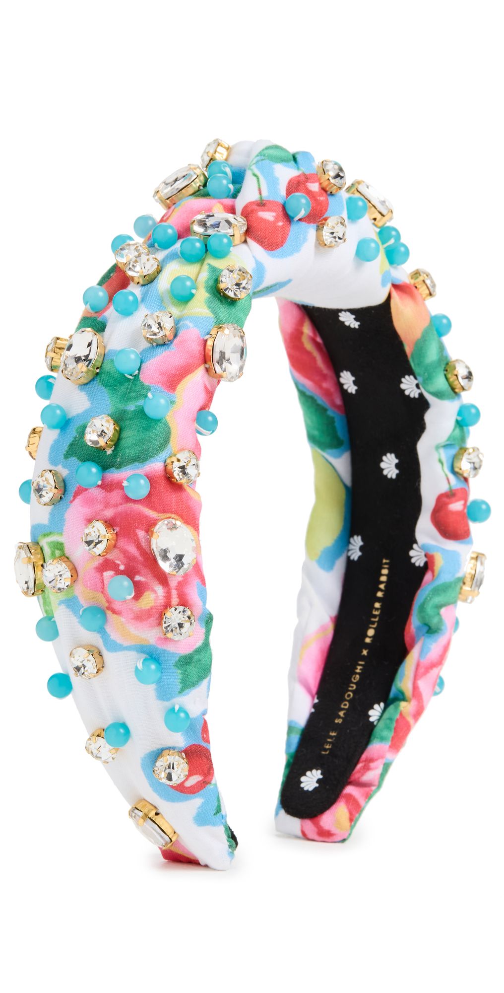 Lele Sadoughi x Roller Rabbit Beaded & Crystal Knotted Headband | Shopbop