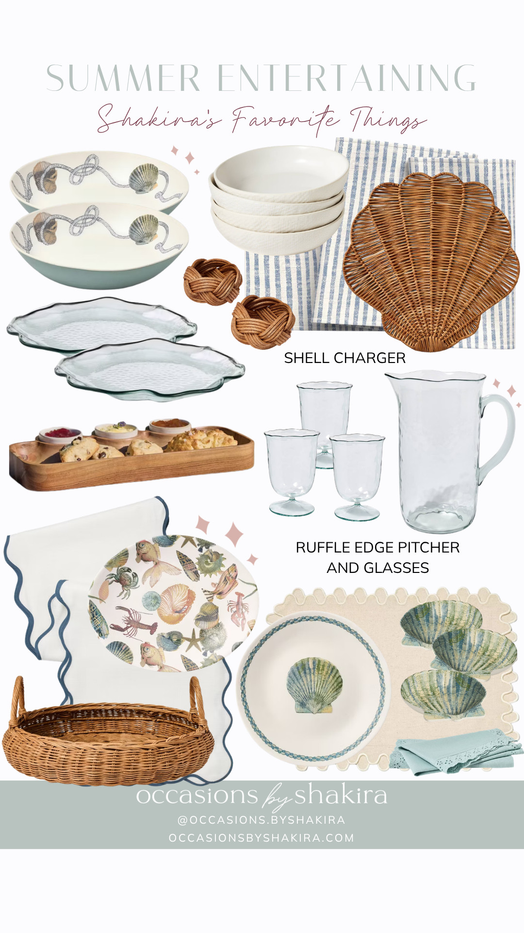 Ocean-inspired summer entertaining finds. 

 

#LTKfoodie #LTKSeasonal #LTKHome