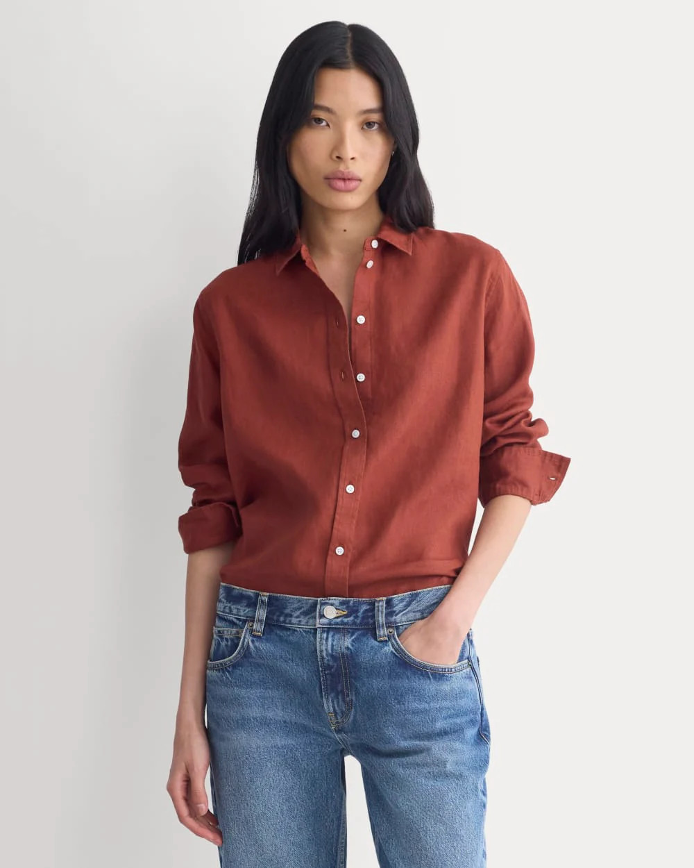 The Must-Have Shirt in Linen | White | Everlane