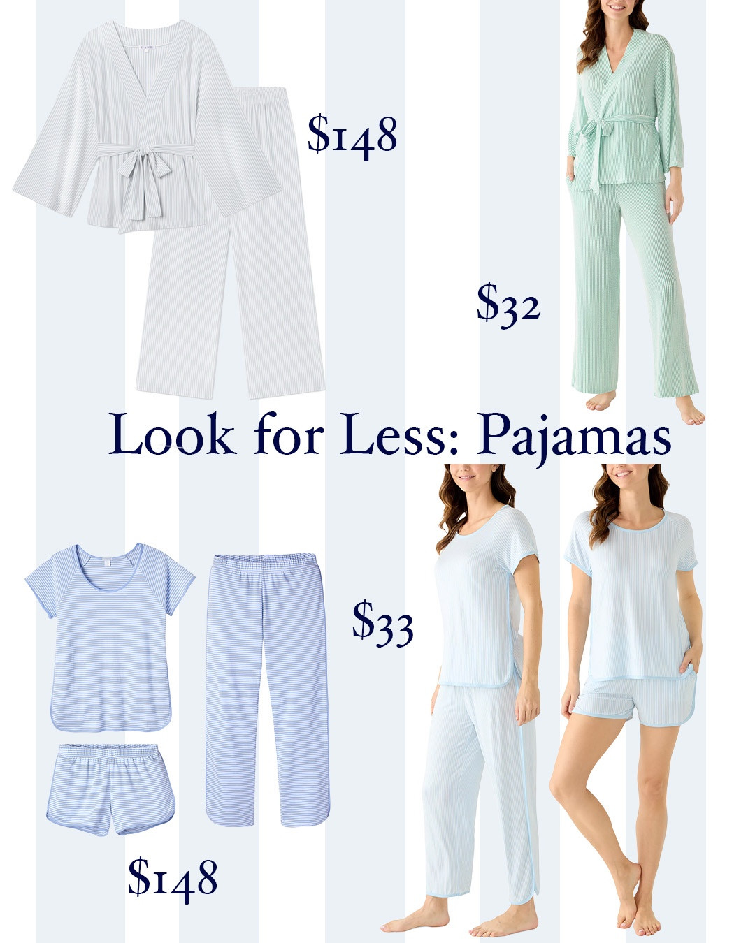 Crown & Ivy with the Lake dupes! They’re poly/spandex instead of cotton (3 piece set) or modal (kimono set) and they skipped the petite girlies starting with a size S. So I personally might be sticking to Lake. But the prints are so cute, and for a great price right now!