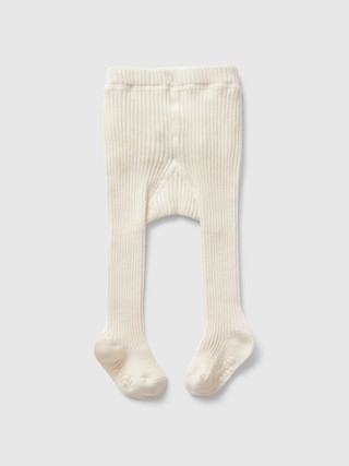 Baby Ribbed Ruffle Tights | Gap Factory