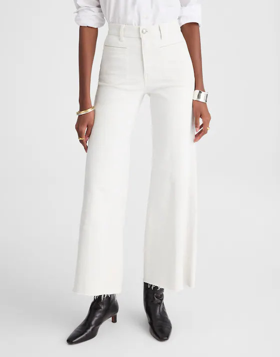 Flared Wide-Leg Crop Jeans | Madewell