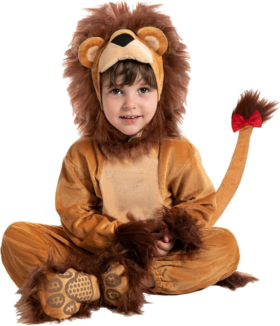 Spooktacular Creations Baby Realistic Brown Lion Costume with Fluffy Booties for Halloween Dress ... | Amazon (US)