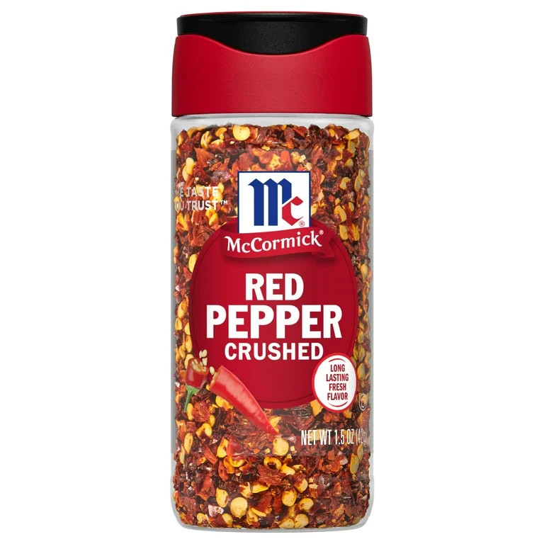 McCormick Non-GMO Kosher Crushed Red Pepper, 1.5 oz Bottle | Walmart (US)