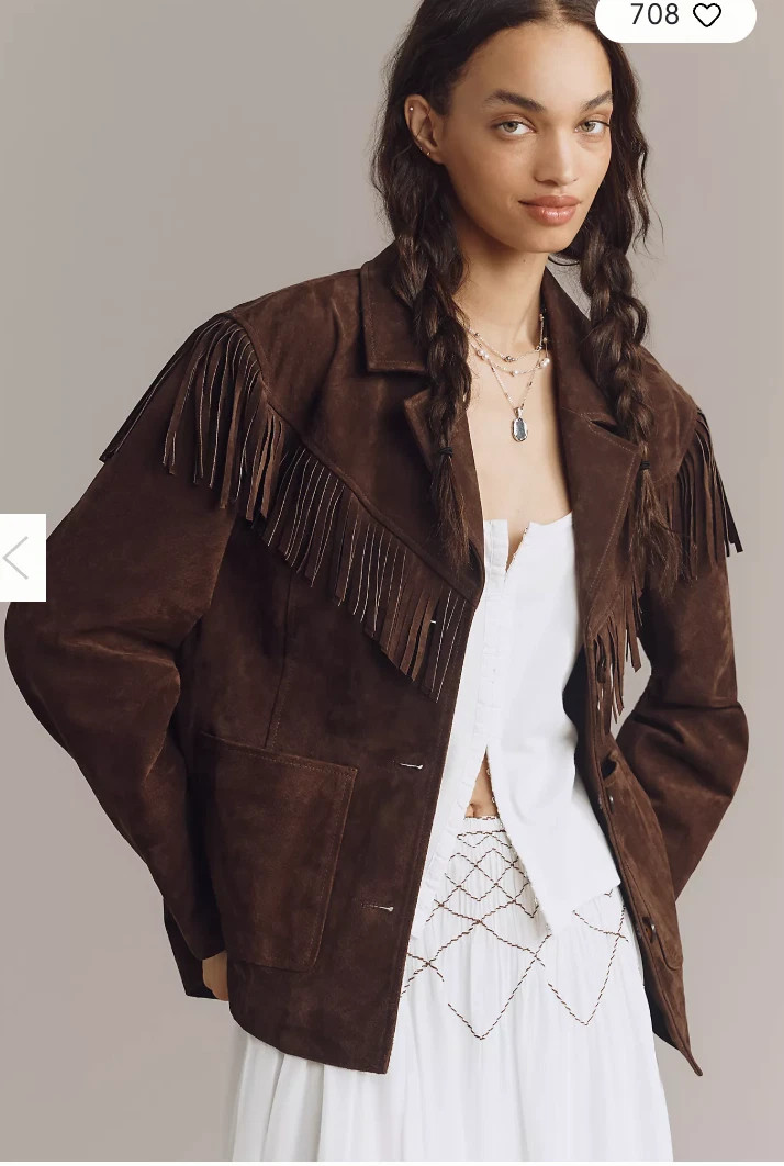 Blank NYC Real Suede Brown Fringe Jacket XS | eBay | eBay US