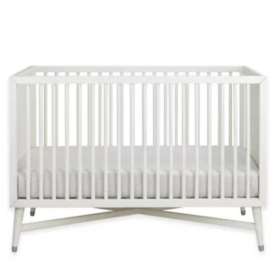 DwellStudio Mid-Century 3-in-1 Convertible Crib in French White | Bed Bath & Beyond