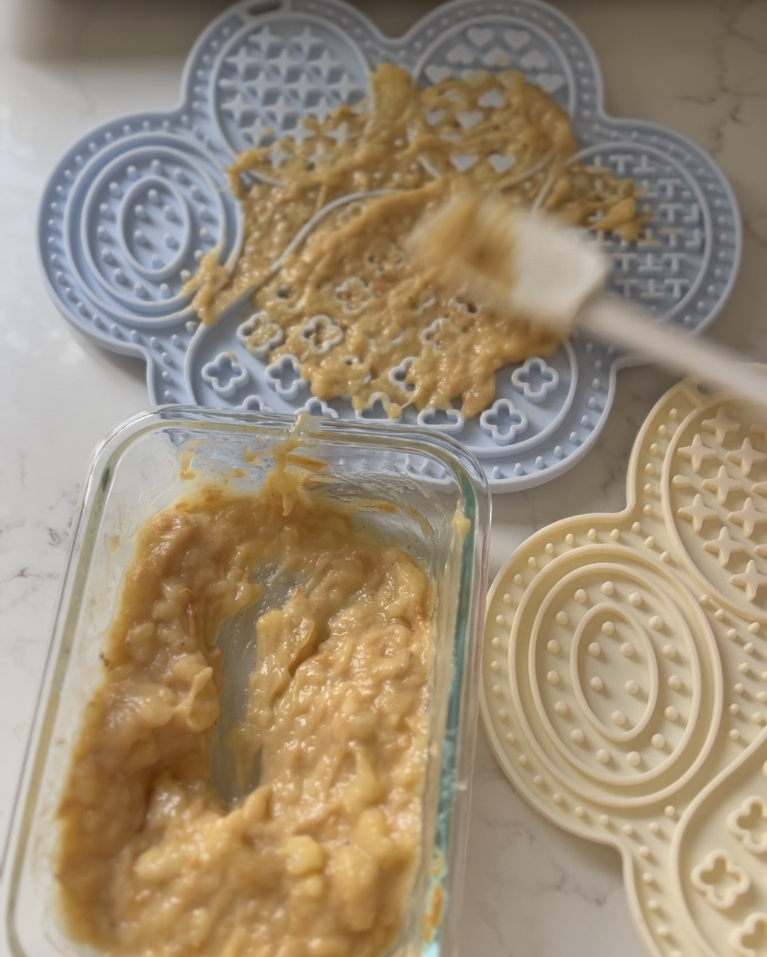 Russell’s lock mats keep him stimulated and busy. He loves a mix of peanut butter and banana!🐾

#LTKFindsUnder50 #LTKHome #LTKPets