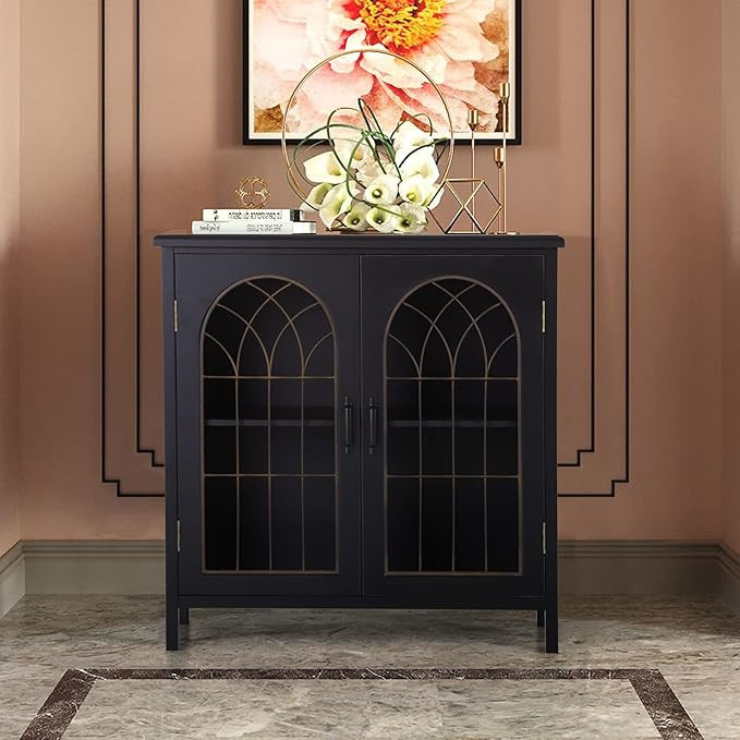 PHI VILLA Accent Cabinet with Doors Decorative Storage Cabinet Farmhouse Cabinet for Living Room,... | Amazon (US)