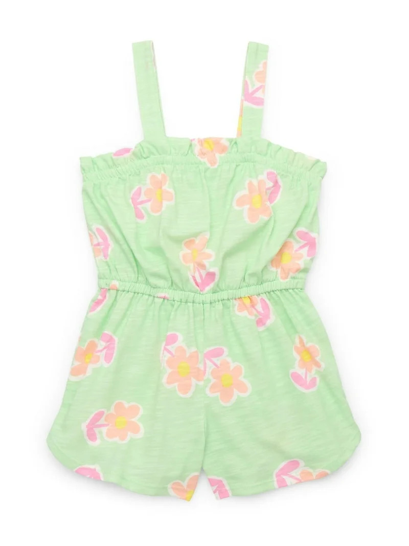 365 Kids from Garanimals Girls Mix and Match Elevated Romper, Sizes 4-10 | Walmart (US)