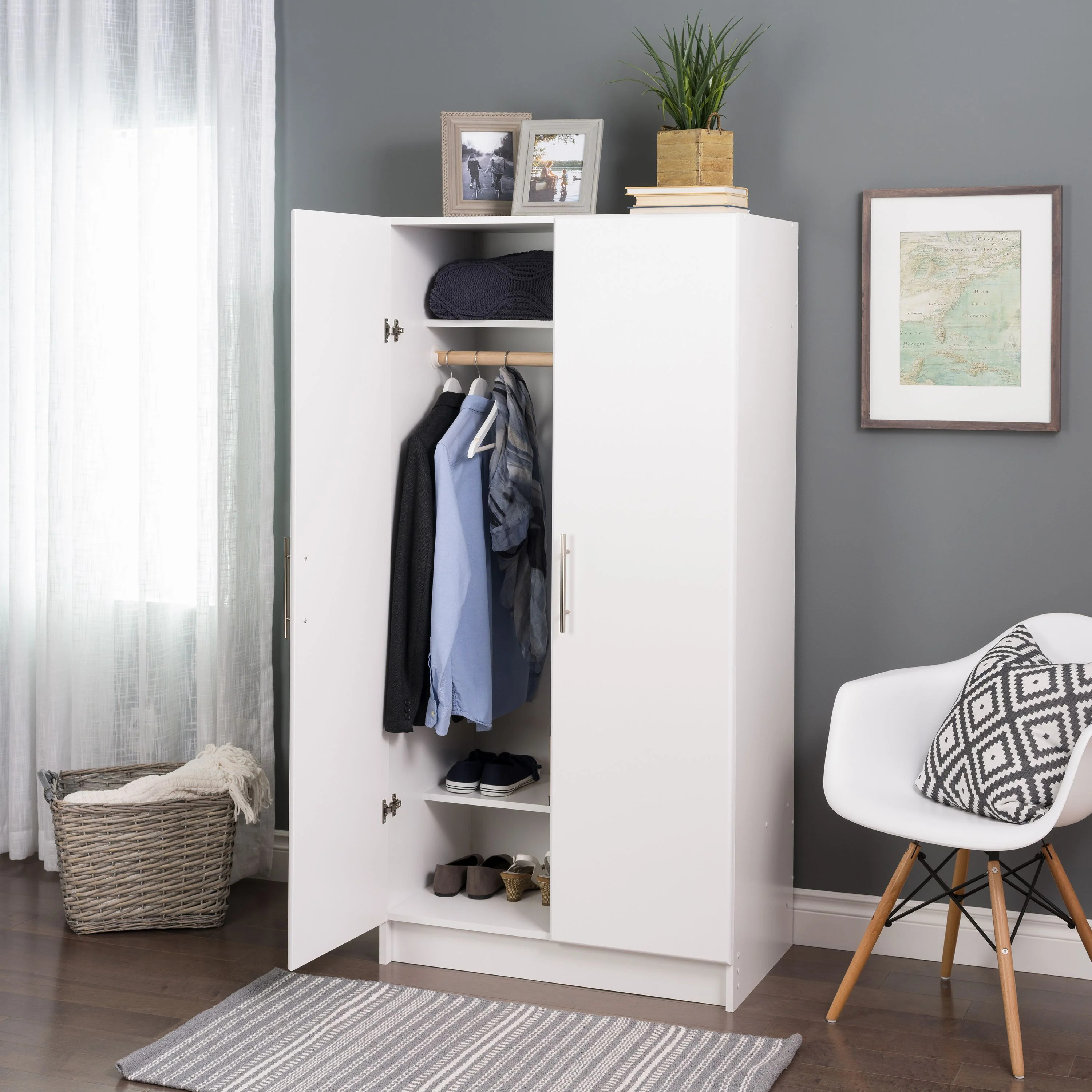 Prepac Elite 32" Wardrobe Cabinet, White | Walmart (US)
