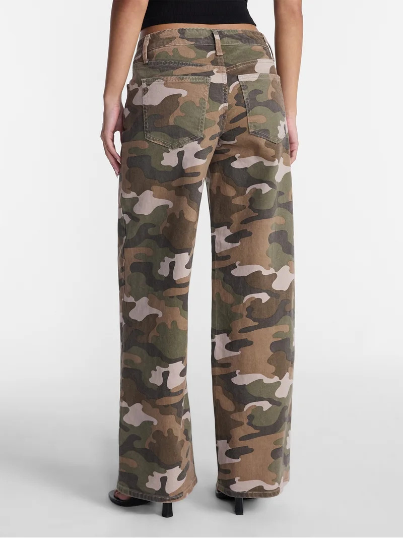 No Boundaries Mid Rise Baggy Jeans, 29", 31", 33" Inseams, Women'sand Women's Plus Sizes 00-24W | Walmart (US)