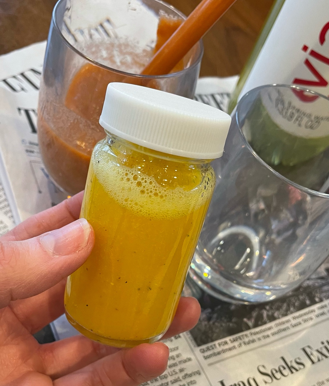 My favorite smoothie and hydration set up. We’ve been making immunity shots and smoothies ahead of time (knowing they are good for about 2-3 days) and it has made reaching for something healthy to grab and go so much easier! Here are my favorite glasses. 
#newyearsresolutions #juicing #cleanse #wellness #health 

#LTKfitness