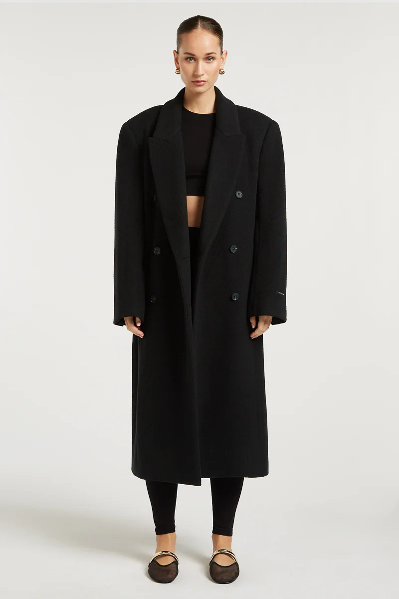 CHARLIE Wool Overcoat Black | 4TH ARQ | 4tharq 