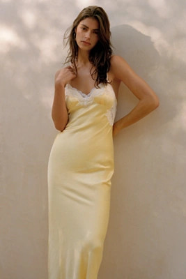 RESA Celine Sleeveless V-Neck Slip Midi Dress | Anthropologie (US)