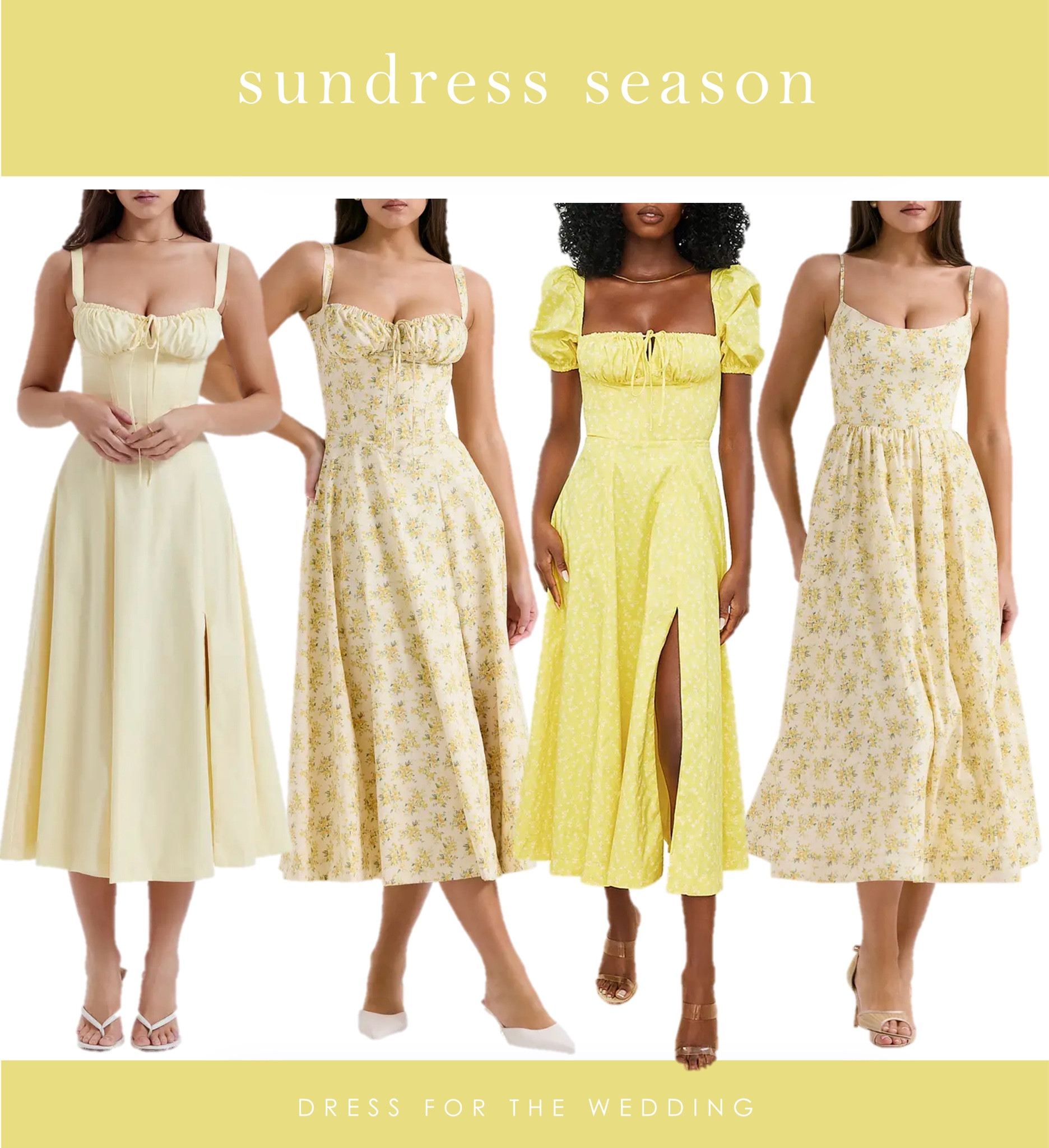Yellow sundresses 🌼 the perfect dress for a bridal shower, baby shower outfit, Derby party, country concert dress, brunch dress, cute day dresses, corset dress, yellow midi dress, date night dress, garden party dress, old money style, Bridgerton dress, summer outfit, spring dress, what to wear as a shower guest, bridal brunch, bachelorette weekend dress, beach trip dress, girls weekend outfit, cute sundresses for summer, Nordstrom dress, House of CB dress, puff sleeve dress, yellow floral dress, cotton dress, stretch cotton dress, linen dress, strapless dress, wide strap dress, full skirt dress. 

#LTKwedding #LTKparties #LTKSeasonal