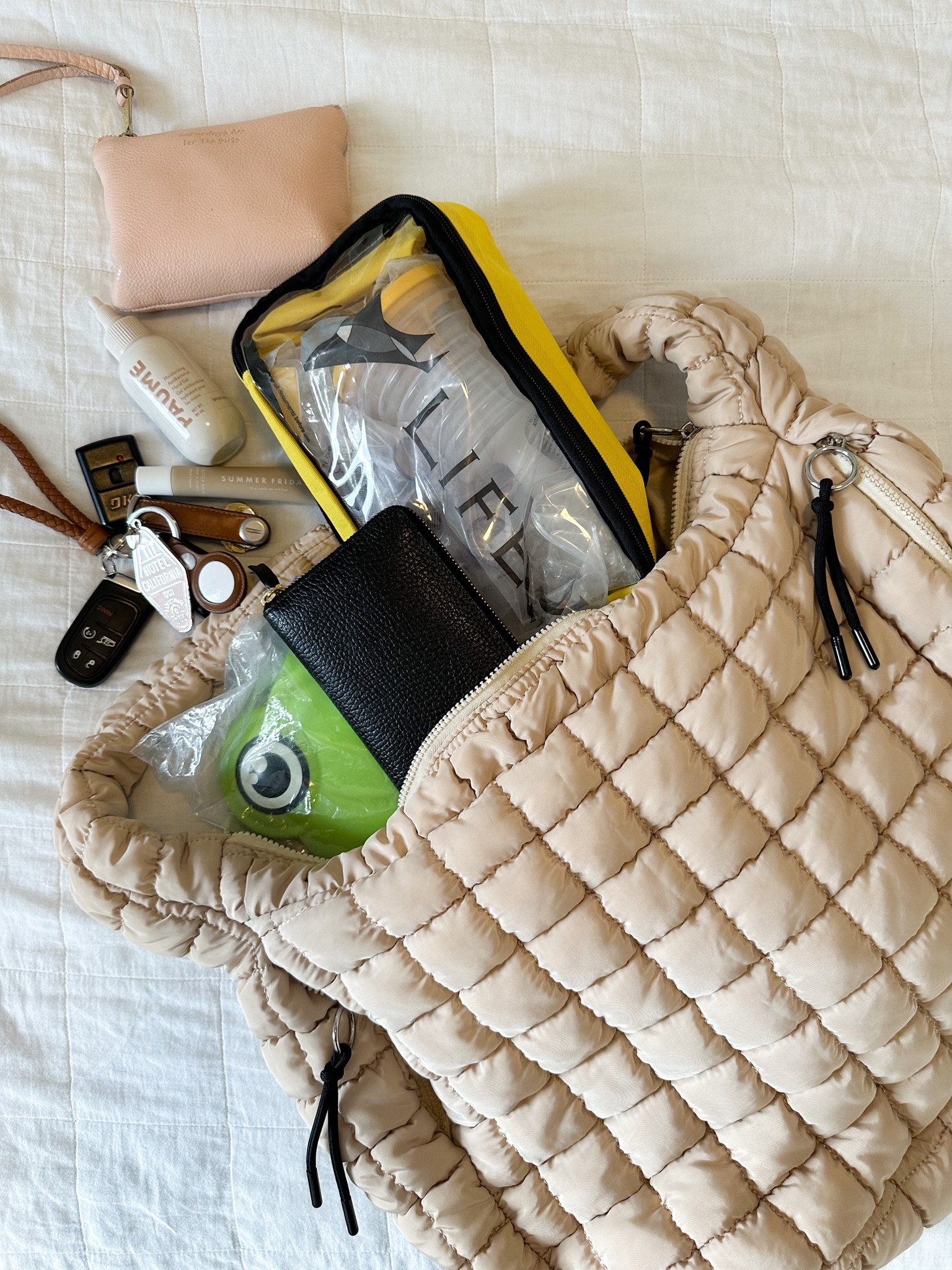 My go-to Mom on Duty Bag | Free People Movement Quilted Carryall 

The bag that fits everything but the kitchen sink 👝

#mom #momfashion #whatsinmybag #freepeople #fpmovement #diaperbag #pottytrained #toddler #mombag #fashion #backpack 

#LTKitbag #LTKstyletip #LTKbaby