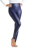 Yummie Women's Faux Leather Shaping Legging with Side Zip | Amazon (US)
