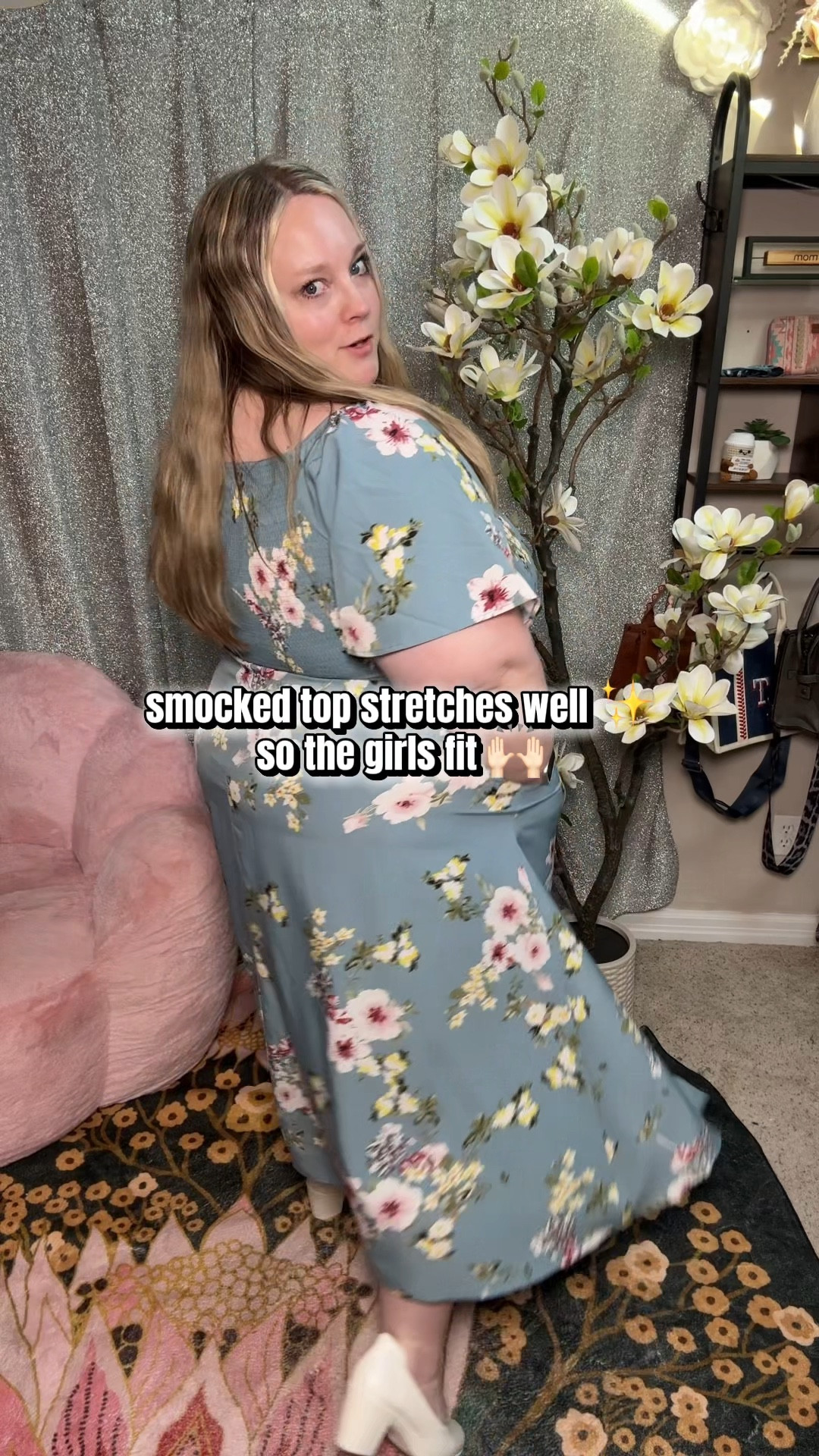 this flowy floral dress is so flattering and easy to wear 💕 the shirred top is forgiving and the fit feels comfortable while still giving shape which I really love.

plus size dresses, floral midi dress, flowy dress, square neck dress, pocket dress, spring dress, wedding guest dress

#LTKPlusSize #LTKSeasonal #LTKootd