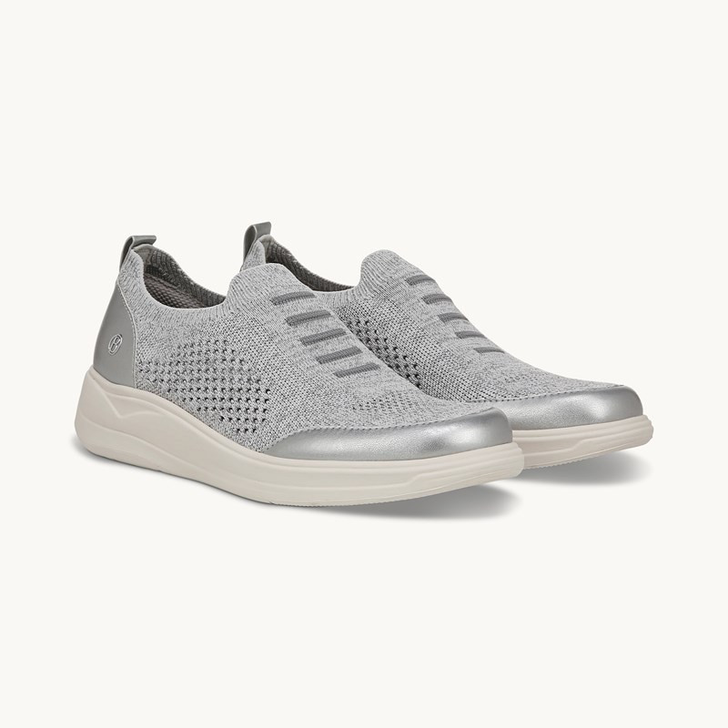 LifeStride Timeless Sneaker Shoes (Graphite Knit Fabric) 9.0 M | LIfeStride