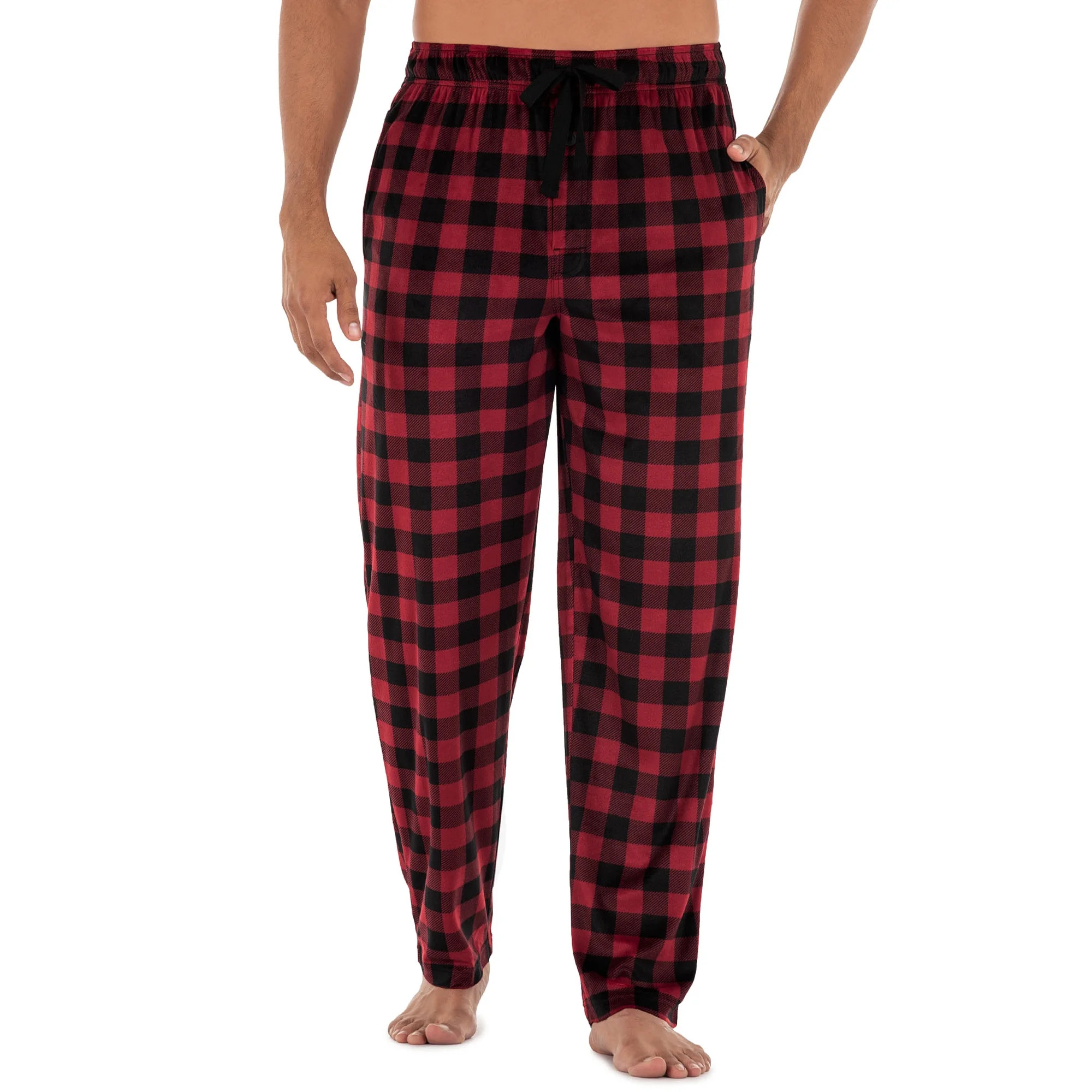George Men's Fleece Plaid Sleep Pants | Walmart (US)