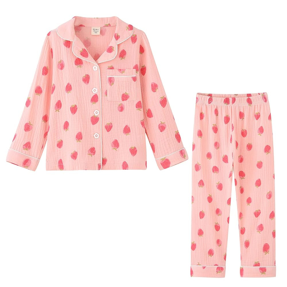 ACESTAR Toddler Baby Girl Pajama Set, Boys Long Sleeve Sleepwear 2 Piece Pjs Set for Kid Cotton L... | Amazon (US)