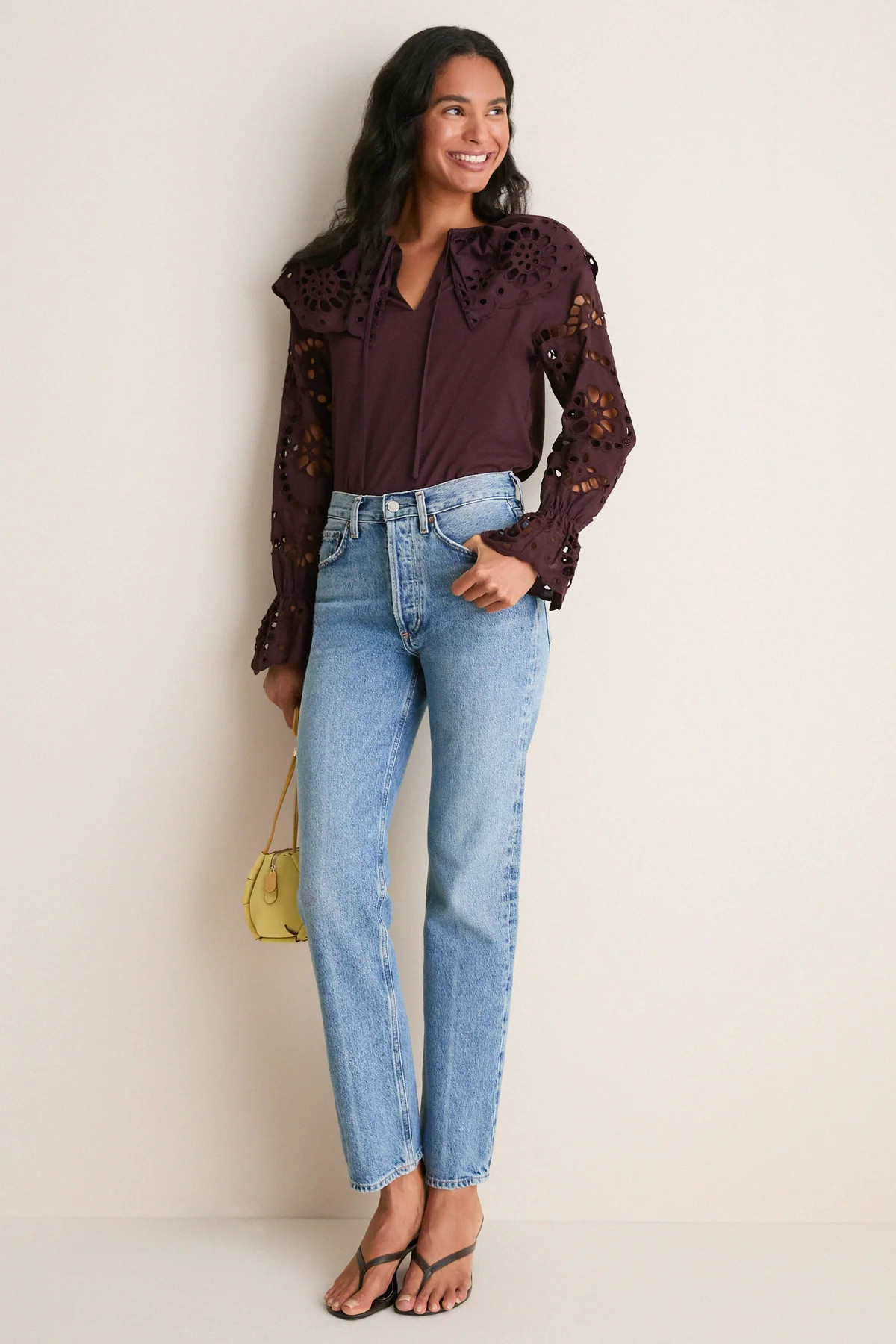Chocolate Aislinn Blouse | Tuckernuck (US)