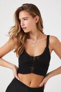 Crochet Lace-Back Crop Top | Forever 21 (US)