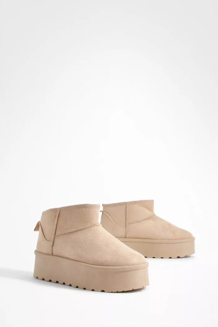 Platform Cosy Boots | Boohoo.com (UK & IE)