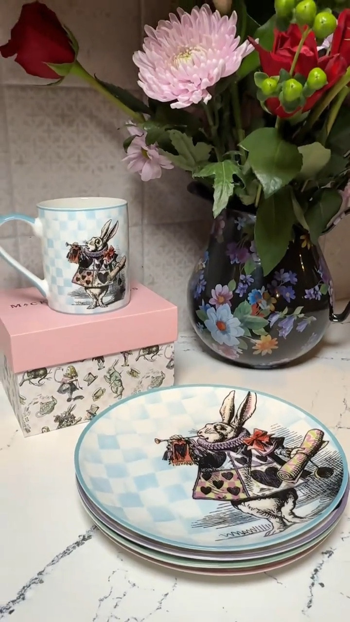 MacKenzie-Childs and Alice in Wonderland together was never something I planned on collecting… but the second I saw the hand-painted details and the storybook illustrations I understood why people display these instead of putting them away. They honestly feel more like decor than dishes and somehow still make everyday coffee feel special. If you love whimsical pieces that don’t look childish, this collection is one of those you leave out year-round ♡

#ltkhome #ltkseasonal #cozykitchen #collectedhome #giftablefinds 

#LTKHome #LTKfoodie
