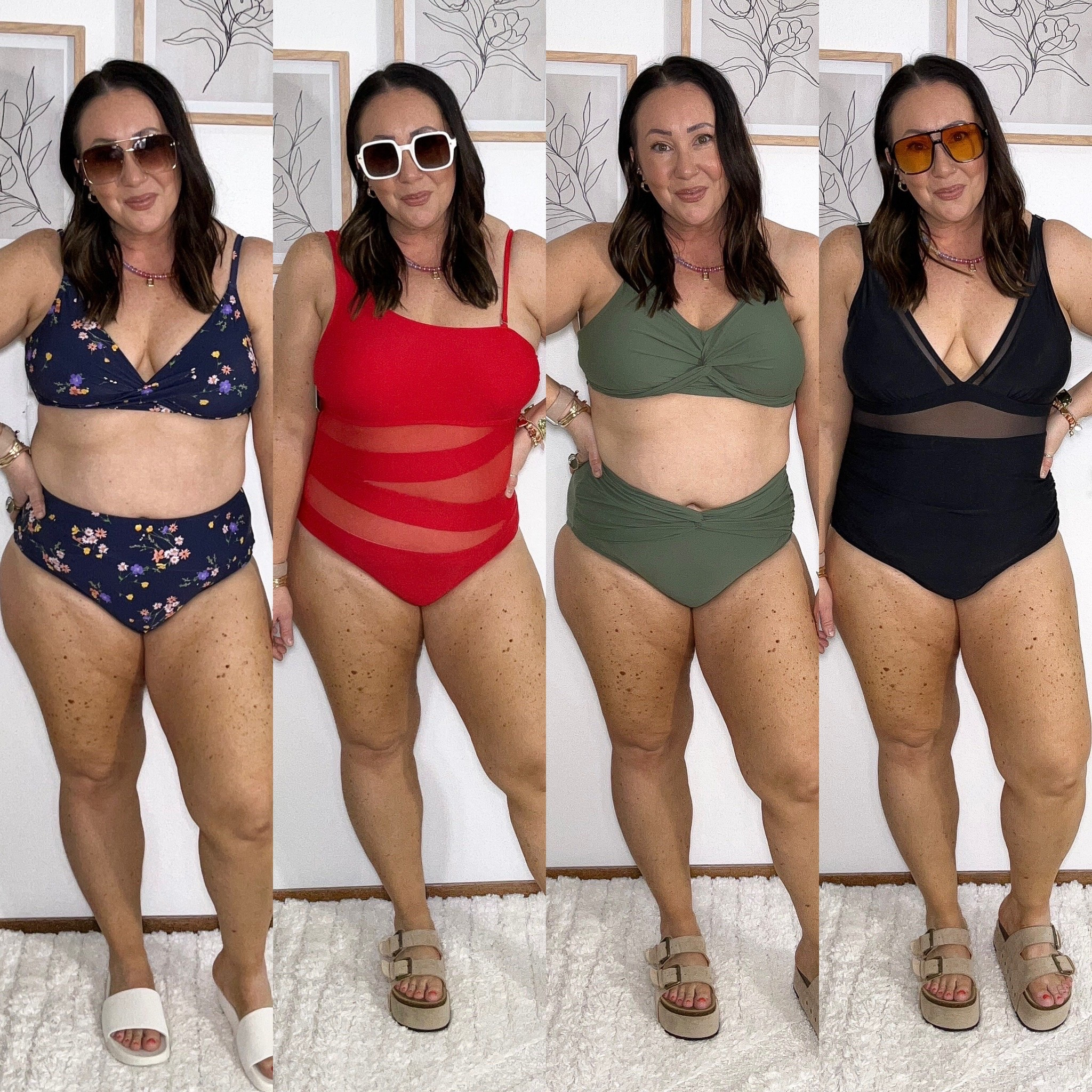 Amazon swimsuit try on! XL in all! Large skirt coverup. One size fits all crochet coverup!

#LTKOver40 #LTKMidsize #LTKSeasonal