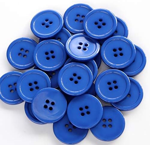 Amazon.com: GANSSIA 1 Inch (25mm) Dark Blue Color Buttons Sewing Flatback Button for Sewing Pack ... | Amazon (US)