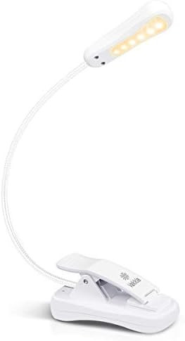 Vekkia 3000K Warm LED Rechargeable Book Light, Easy for Eyes, Clip on Reading Lights for Reading ... | Amazon (US)