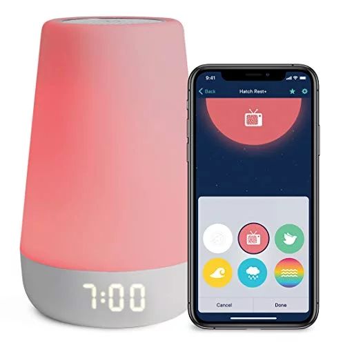 Hatch Rest+ Baby Sound Machine, Night Light, Time-to-Rise Plus Audio Monitor, White Noise Soother... | Walmart (US)