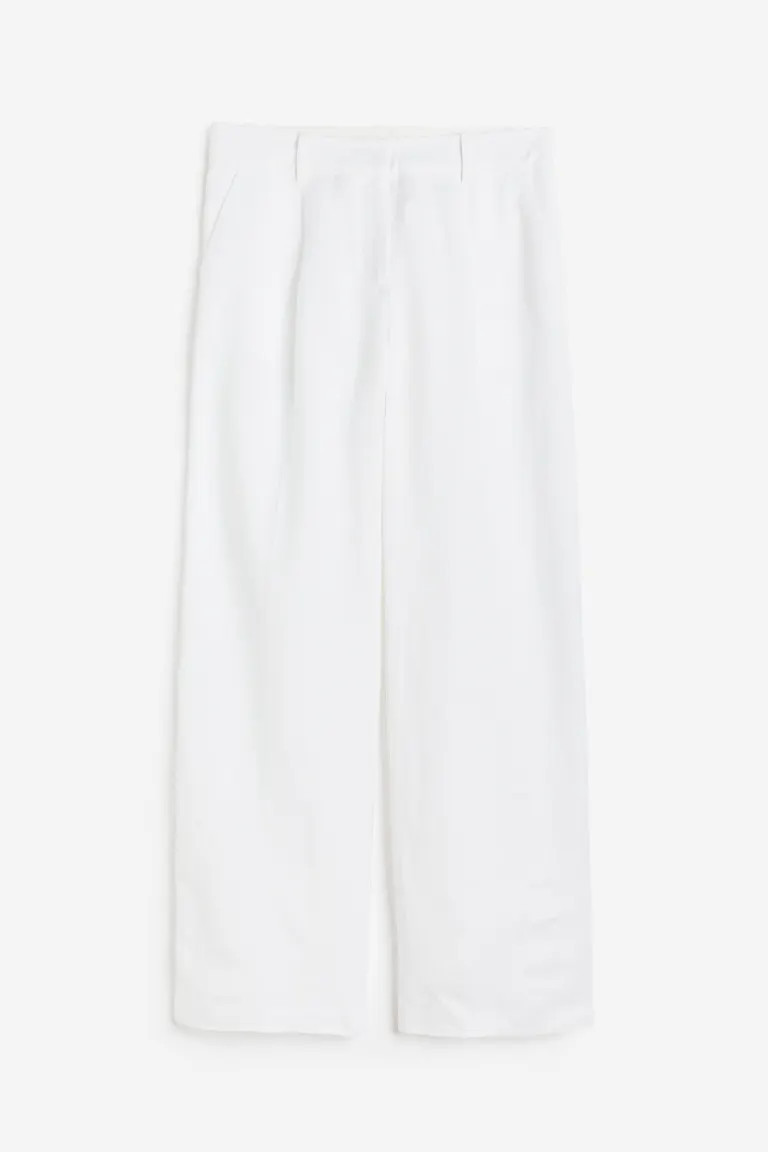 Pantalón amplio en mezcla de lino | H&M (FR, IT, ES, PT, BE)