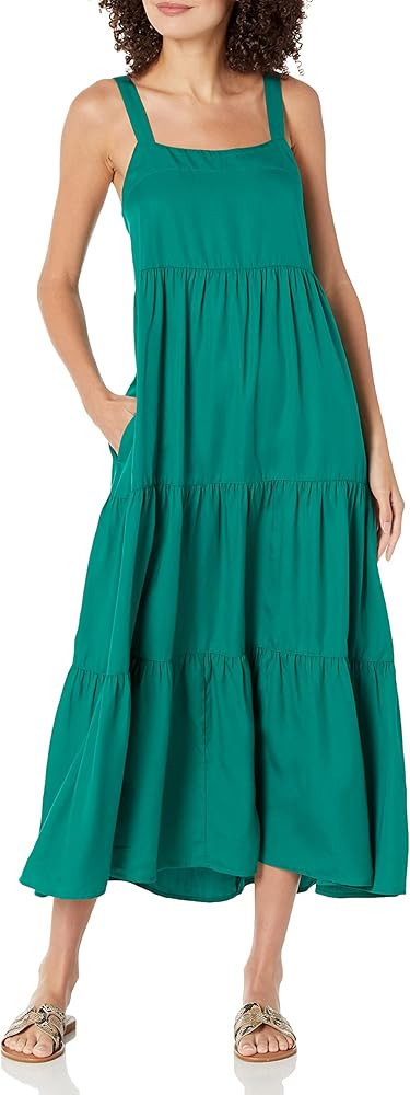 The Drop Women's Britt Tiered Maxi Tent Dress | Amazon (US)