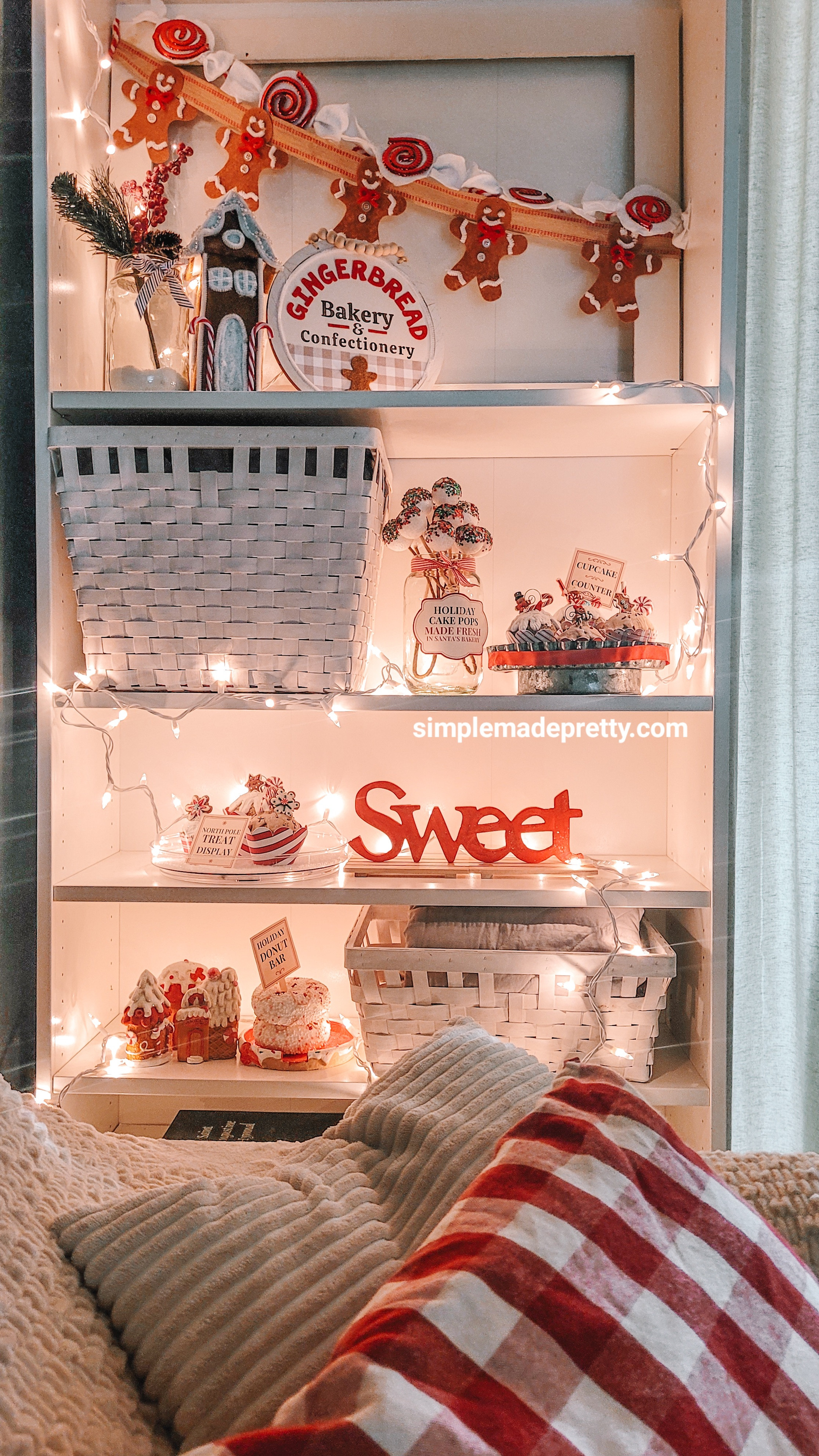 The gingerbread shelf 🤎🍬 Maybe my favorite corner this year.
All cozy pillows + decor finds linked!

#GingerbreadChristmas #CozyCorner #HolidayHomeDecor #LTKHome #NeutralChristmas 

 #LTKHoliday #LTKSeasonal #LTKHome