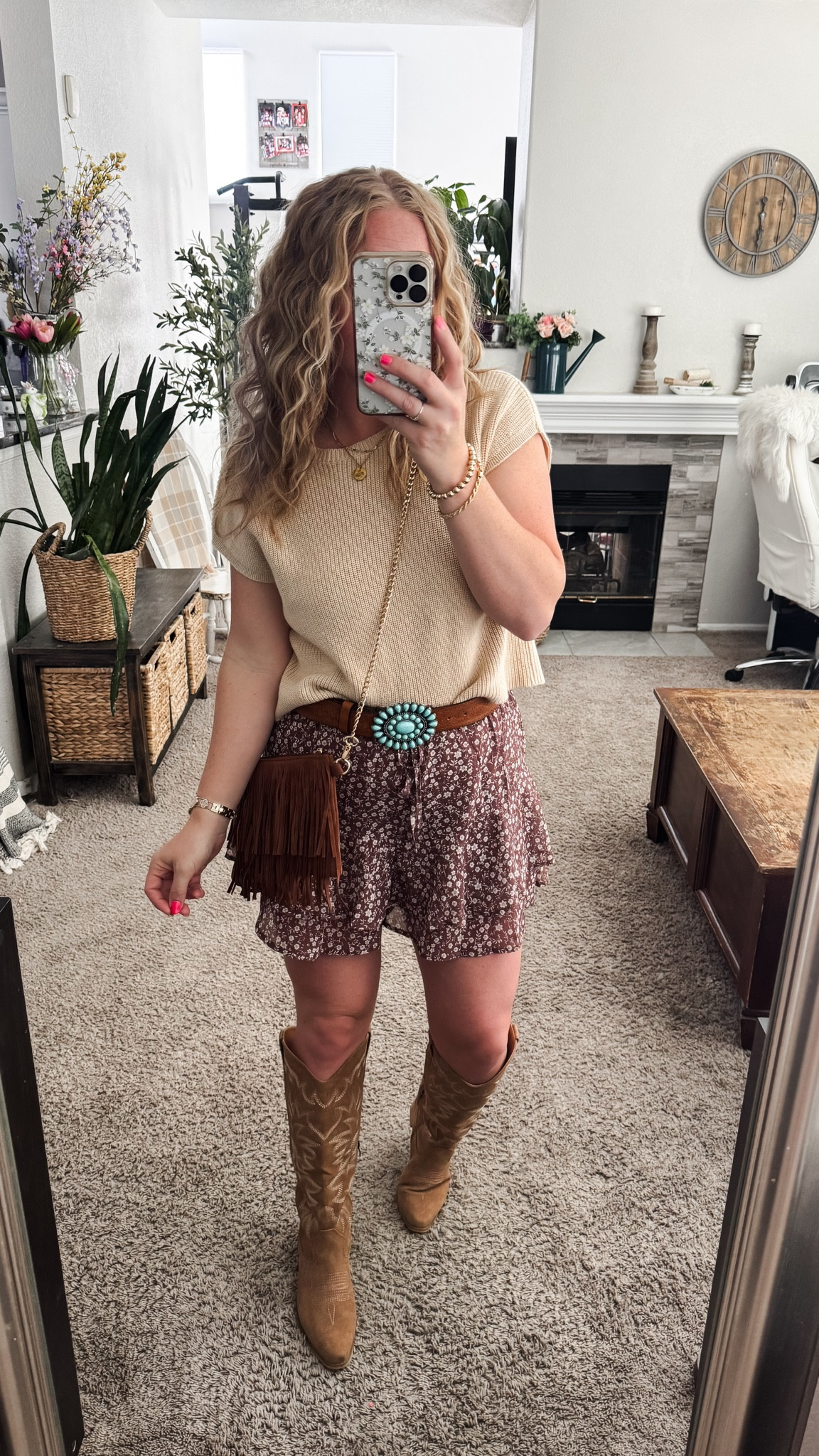 Country concert outfit idea from amazon — cap sleeve sweater top, western belt, fringe purse, boho skort, and cowboy boots







Nashville outfits, western outfit, festival outfit, western boots, western boho outfit, amazon outfits 2026, concert outfit ideas, summer outfit amazon, Amazon outfit ideas, summer concert outfit, summer festival, rodeo outfit

#LTKFestival #LTKSaleAlert #LTKPetite